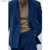 Men's Suits Blazers Men's Elegant Two-piece Suit Made of Corduroy Fabric Comfortable for Commuting Custom Man Suit Casual Fashionable and Slim Full Q231025