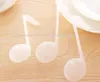 50st Novely Music Note Plastic Tespoon Tea Spoon tesked Filter TEA Infuser Tea Strain Sile Diffuser White2906133