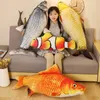 Poupées en peluche 1pc 30cm Simulation drôle poisson jouets en peluche doux animal carpe oreiller créatif coussin de sommeil pour enfants filles cadeau de noël 231025