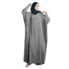 Etnische kleding Jilbab moslimvrouwen maxi-jurk Eid Abaya Ramadan Islamitisch gebedskledingstuk Saoedi-Arabische gebedsjurken Bescheiden Jalabiya Kaftan