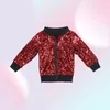 Girls Jacke Pailletten Bomber Rainbow Jackets Kinder Kinder Pink Massivmantel Langarmgold Gold Außenbekleidung Kleinkinder Glitterjacke 27357498