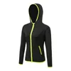 Chemises actives à capuche Style veste pleine fermeture éclair femmes à manches longues Yoga Fitness haut court vêtements de sport entraînement sport manteau