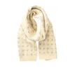 Scarves Scarf Knitted Wool Small Flower Thread Pure Cotton Autumn And Winter Thickened Warm