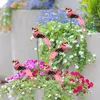 Dekoracje ogrodowe 6PCS sztuczna pianka ptaki stawki na zewnątrz podwórko ogrodowe Dekor w ogrodzie kolorowy 3D fałszywy symulowany dekoracja ptaków do domu łóżko kwiatowe 231025