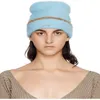 Женская дизайнерская шапка-бини ярких цветов, осенне-зимняя теплая шапка с вышивкой буквами