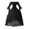 Casual Jurken Vintage Victoriaanse Middeleeuwse Jurk Witte Renaissance Vrouwen Gothic Cosplay Halloween Kostuum Prom Prinses Jurk