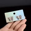 Jewelry Stand 50pcs Fashion Laser Cardboard Paper Storage for Accessory Earrings Cards Ear Studs Packing Holder Hang Tag 231025
