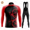 Cycling Jersey Sets Winter Thermal Fleece Set Clothes Mens Suit Sport Riding Bike MTB Clothing Bib Pants Warm Ropa Ciclismo 231024