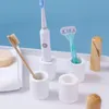 Toothbrush Holders Diatomite Toothbrush Holder Toothpaste Stand Shelf Bathroom Accessories Quick-drying Shower Electric Toothbrush Storage Rack 231025