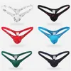 Underpants Men's Underwear Low Waist T-back Ice Silk G-string Briefs Sexy Breathable Tangas Thong Lingerie Fashion Breathless2256