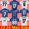 23 24 Atalanta FC Mens Soccer Jerseys Palomino Lookman El Bilal Koopmeiners Pasalic de Roon Bakker de Ketelaere Holm Home Away Football Shirts