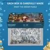 Puzzles 1000 Pieces Christmas Theme Jigsaw Puzzle Exquisite Decorative Christmas Puzzle Gift Box Anti Fade Cardboard Jigsaw Xmas GiftsL231025