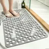 Bath Mats Solid Color TPE Bathroom Toilet Suction Cup Foot Pad Household Bathroom Hydrophobic Floor Mat Bath Room Bathtub Non-slip Mat 231024