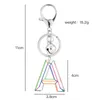 Keychains Lanyards Letter Pendant Resin Key Chains Rings For Women Cute Car Acrylic Glitter Keyring Holder Charm Bag Couple Gifts 231025