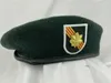 Berretti GUERRA DEL VIETNAM US ARMY 5ST SPECIAL FORCES GRUPPO BERRETTO VERDE NERO INSEGNE MAGGIORI CAPPELLO MILITARE Rievocazione storica