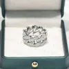 Luksusowa biżuteria hip -hopowa 925 Srebrny Pierścień Kubański VVS Moissanite Diamond Iced Out Custom Men Pierścień