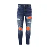 Calças de brim queimado pilha designer qualidade boa calças masculinas street wear lavagem velho buraco longo em linha reta jeans simples denim28-40