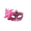 Party Supplies Luxus venezianische Maskerade-Masken Frauen Mädchen Sexy Blumen-Augenmaske für Kostüm Halloween Weihnachten Gesichtsbedeckungen