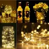 Decorazioni natalizie 1030PCS LED Luci per bottiglie di vino Forma di sughero Filo di rame Mini stringa colorata per matrimoni all'aperto interni 231025