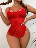 Pyjamas sexy Lingerie sexy Soutien-gorge ouvert Sous-vêtements sans entrejambe pour le sexe Vêtements de nuit en dentelle Lingerie Babydoll Body Lenceria Costumes érotiques Sexi