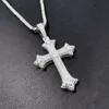 Дизайнерские ювелирные изделия новейшая кулона Big Cross Moissanite хип -хоп.