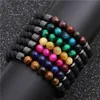 8mm Natuursteen Handgemaakte Kraal Strengen Charm Healing Balance Armbanden Voor Vrouwen Mannen Lover Party Club Yoga Sieraden