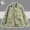 Men's Jackets Mens Vintage Embroidery Bomber Jacket Women Spliced Varsity Coat Unisex Spring Autumn High Street Flower Patchwork Jackets YQ231025