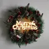 Noel Süslemeleri Merry Mektup LED Hafif Duvar Asma Gece Işığı Noel Gece Lamba Kolye 2024 Yıllık Parti Ev Odası Ağacı Dekor 231025
