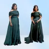 Vert foncé 2019 grande taille robes de bal sexy hors épaule robe de soirée longueur de plancher formelle robe d'invité tapis rouge robes3149358