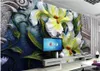 Wallpapers behang muurschildering voor woonkamer 3D bloem reliëf muur achtergrond bloemen decoratief schilderij op maat elke maat