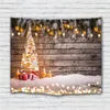 Arazzi Arazzo natalizio Sfondo da parete Decorazioni in tessuto Tenda da doccia Po Appeso decorativo in poliestere (poliestere) Albero