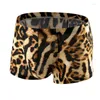 Unterhosen Herrenunterwäsche Mode Leopardenmuster Atmungsaktiv U Konvexer Beutel Sexy Boxershorts Kopf