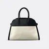 Evening Bags R0w Ladies Premium Feeling Head Layer Cowhide Genuine Leather Large Tote Bag Canvas Spell Capacity Handbag 231025