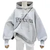 Sweats à capuche pour femmes Pull vert clair 2023 Automne Dames Mince Lettre Panneau d'impression Pull à capuche Casual Lâche Mode Polyvalent Top