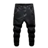 Jeans pour hommes noir pour hommes coupe ample Stretch Baggy jambe large pantalon en Denim décontracté surdimensionné Streetwear Jean Homme Cowboys à la mode 231025