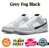 Мужчины дизайнерские туфли Женская повседневная обувь панда белый черный серый туман.