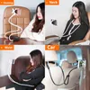 Creative and Convenient Mobile Holder for Lazy People with Hanging Necks, Drama Chasing Perspective, Live Broadcasting with Large Clips, Tablet Hanging Neck Holder