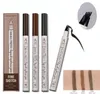 Stylo rehausseur de sourcils Microblading, étanche, 4 têtes, croquis fin, liquide, crayon à sourcils 8120297