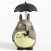 Figuras de brinquedo de ação Miyazaki Hayao Meu vizinho Totoro com guarda-chuva Figura de PVC Brinquedo modelo colecionável 231024