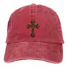 Casquettes de balle Fleur de Lis Chapeau multicolore Casquette à visière pour femme Croix en or Design Chapeaux de protection de visière personnalisés