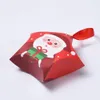 Cadeaupapier 50 sets Kerstcadeaudozen met lint Kerstman Snoepdoos Vrolijk Kerstfeest Cadeauverpakking Zakken voor cadeautjes Snoepjes Koekjes 231024