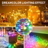 Decorações de Natal Luzes de fada 100200 LEDs Mudança de cor Smart String Light À prova d'água Controle de aplicativo Twinkle para quarto Xmas Tree 231025