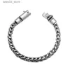 Braccialetti con ciondoli Europa e America S925 Argento sterling Prepotente Drago Scala Bracciale da uomo Retro Lusso Alla moda Regalo di gioielli personalizzati Q231025