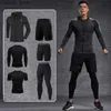 Men's Tracksuits Dry Fit Men's Sportswear Compression Training Set Sportswear Running Exercise Gym Tight 4XL 5XL Plus Q231025