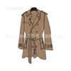 Men's Trench Coats Designer Mens Kensingtons style trench coat short, long, medium, and long gentlemen's coat trendy brand 4TBM