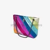 Bolsos de hombro Bolsos de marca Bolso de mujer de lujo Cabeza Arco iris Bolso de gran capacidad Bolso de viaje de cuero de Pu suavestylishhandbagsstore