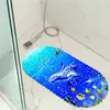 Bath Mats 35x70cm Ocean World PVC Anti Slip Douche Badrummatta duschkudde Tapete Banheiro Antiderrapante Tappetino Doccia 231024