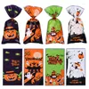 Gift Wrap 100Pcs 10x10 3cm Plastic Halloween Self-Adhesive Bags Candy Cookie Bag Baking For Party Decors