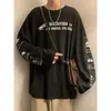 Herren Hoodies Koreanische Mode Samt Grafik Hoodie Pullover Y2k Streetwear Sweatshirts Übergroße Harajuku 90er Jahre Langarm Kleidung