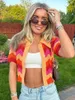 Werkjurken Y2K Wave Strepen Kintted Tops Korte Rokken Sets Dames Zomer Baddie-outfits Tweedelige set Wamans Kleurrijke toprok